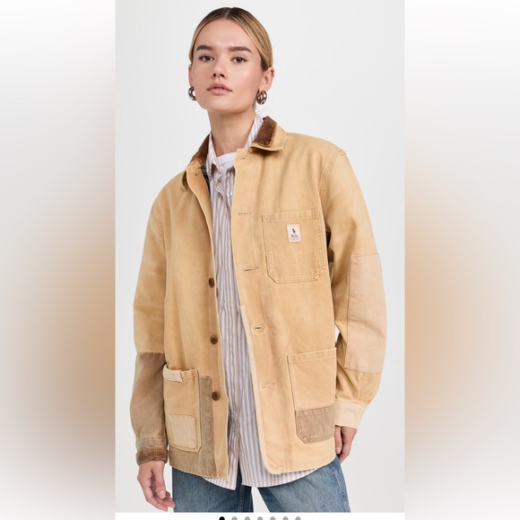 Polo Ralph Lauren Jackets & Blazers - Polo Ralph Lauren Lined Field Barn Jacket in Tan Size S BNWT